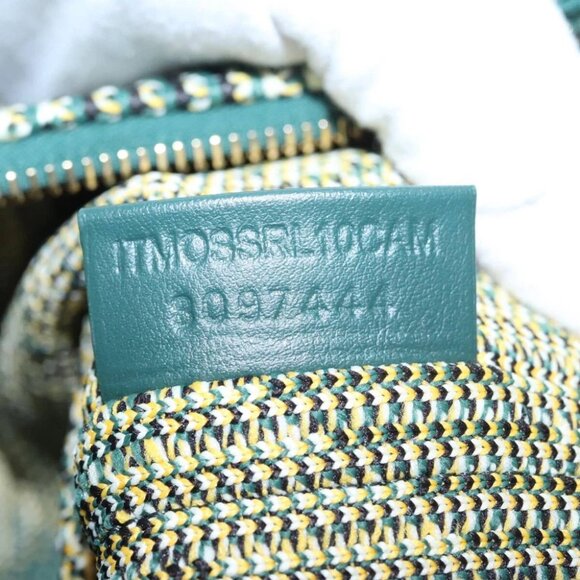 BURBERRY Mini Peg Duffle Bag Chain Hand Bag Green Auth 98935SV - Picture 12 of 15